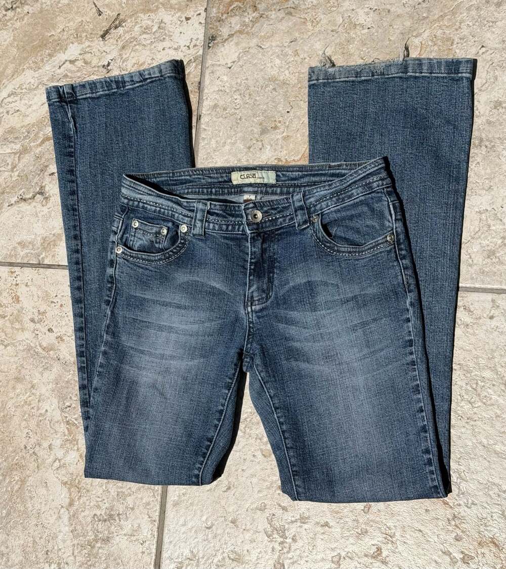 CLASH Jeans Women's Blue Denim Bootcut Jeans Size 7